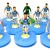 Subbuteo Andrew Table Soccer  Inter Milan 2020-21 away kit on classic Hasbro bases